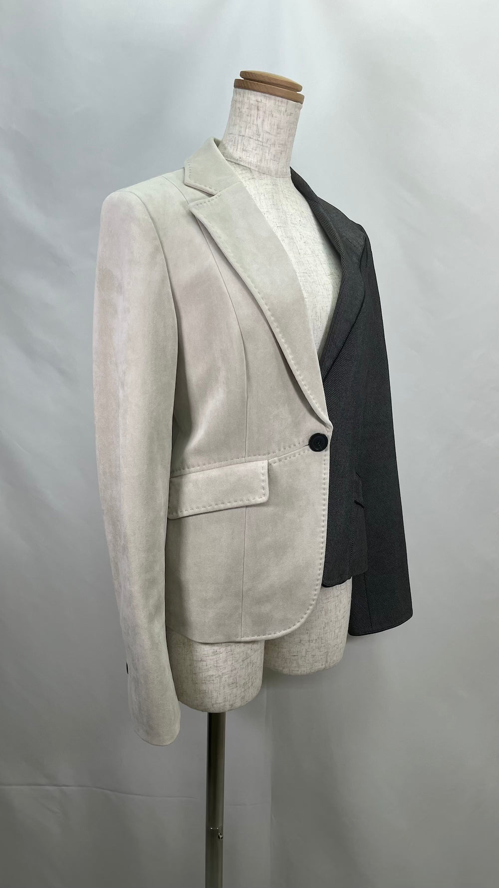 Remake Two-Tone Tailored Jacket