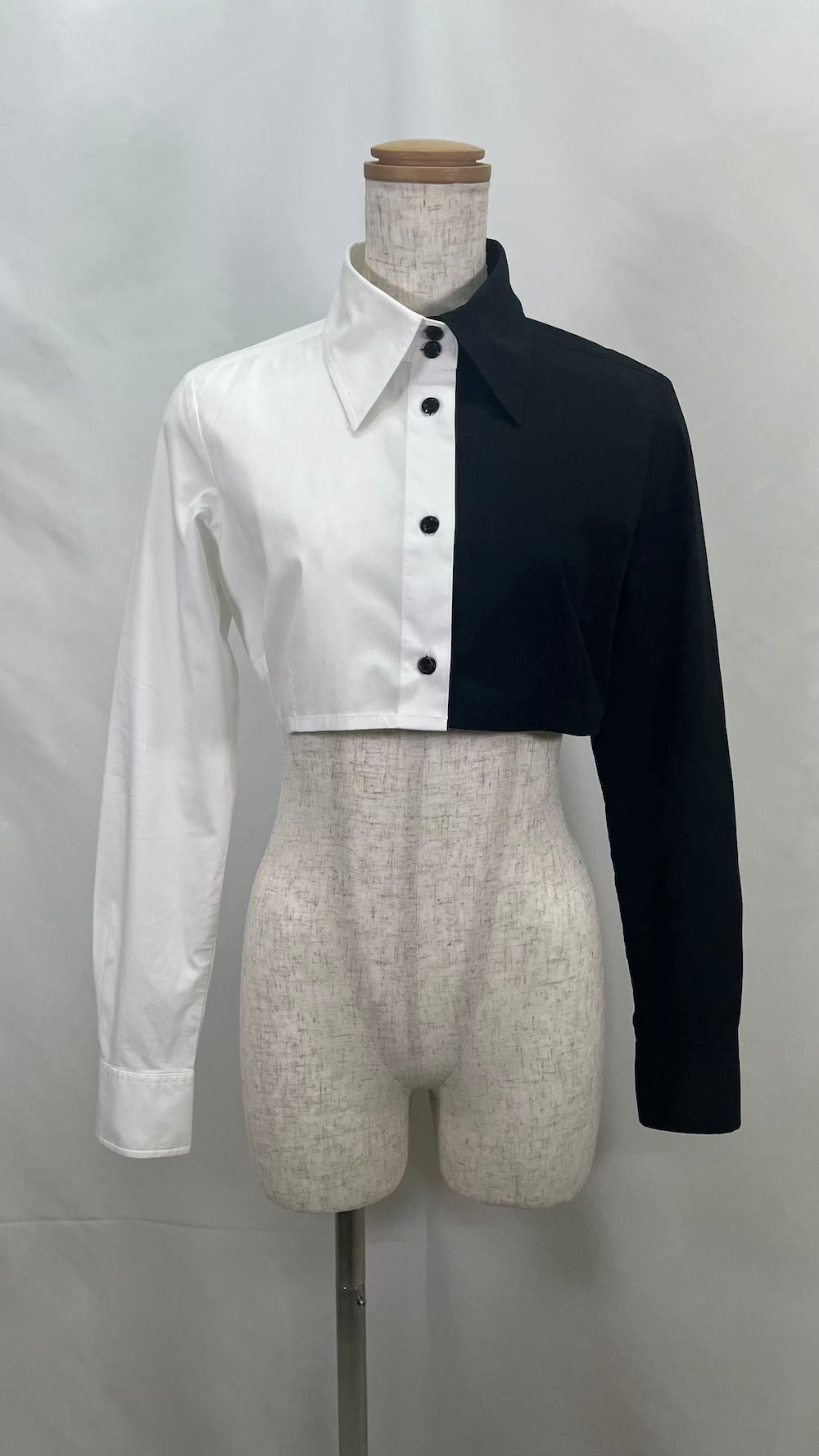 Remake Two-Tone Short Length Shirt