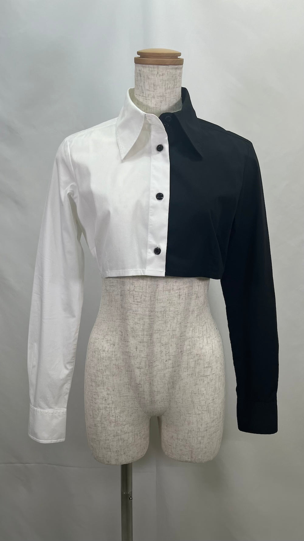 Remake Two-Tone Short Length Shirt