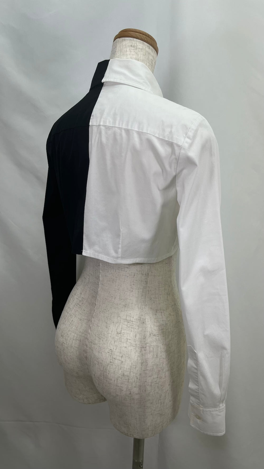 Remake Two-Tone Short Length Shirt