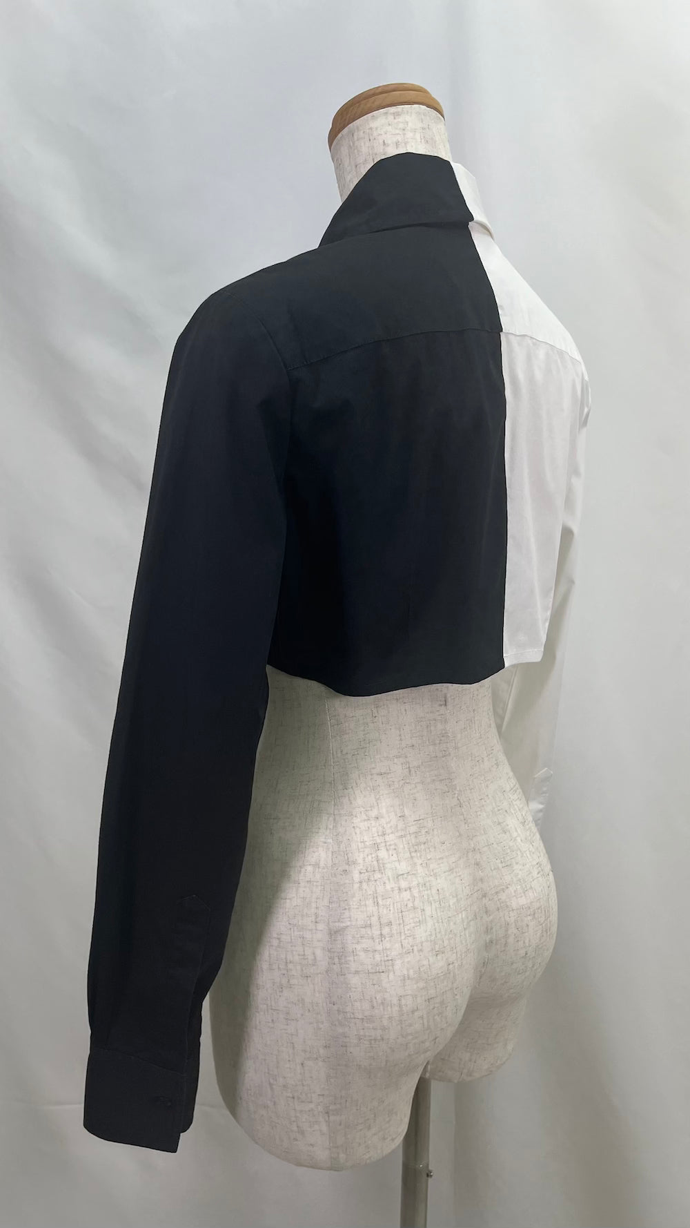 Remake Two-Tone Short Length Shirt