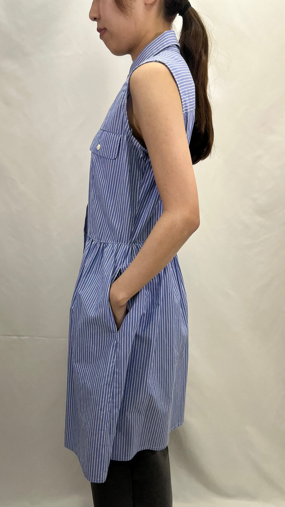 Remake Sleeveless Gathered One-Piece