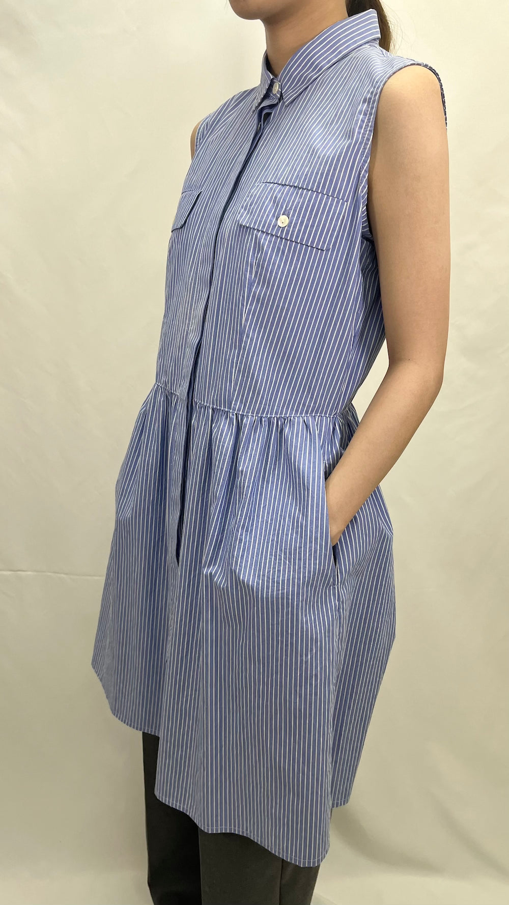 Remake Sleeveless Gathered One-Piece