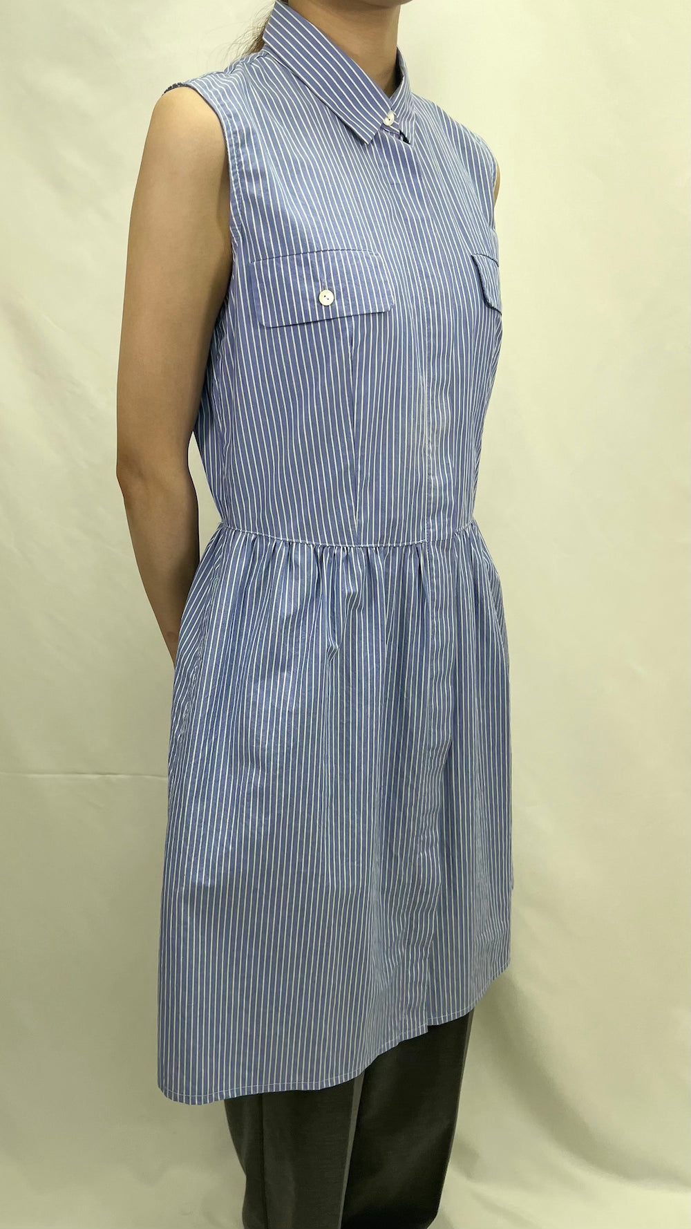 Remake Sleeveless Gathered One-Piece