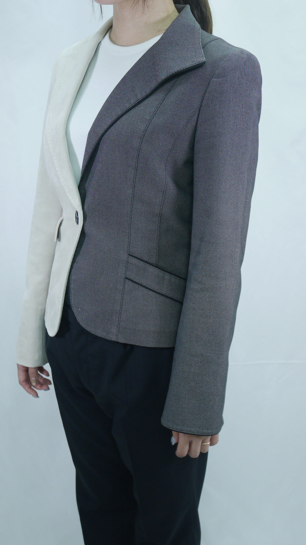 Remake Two-Tone Tailored Jacket