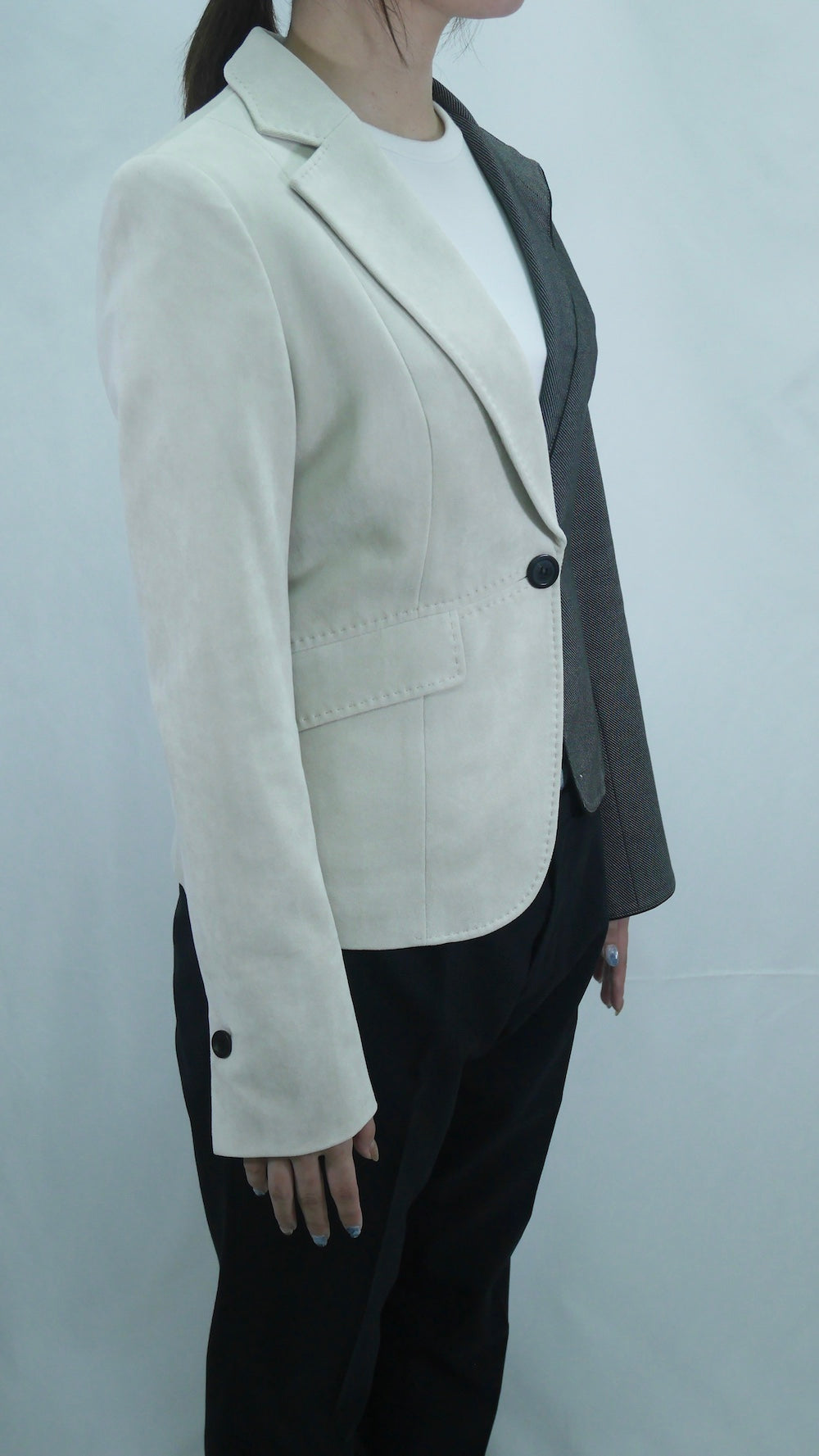 Remake Two-Tone Tailored Jacket