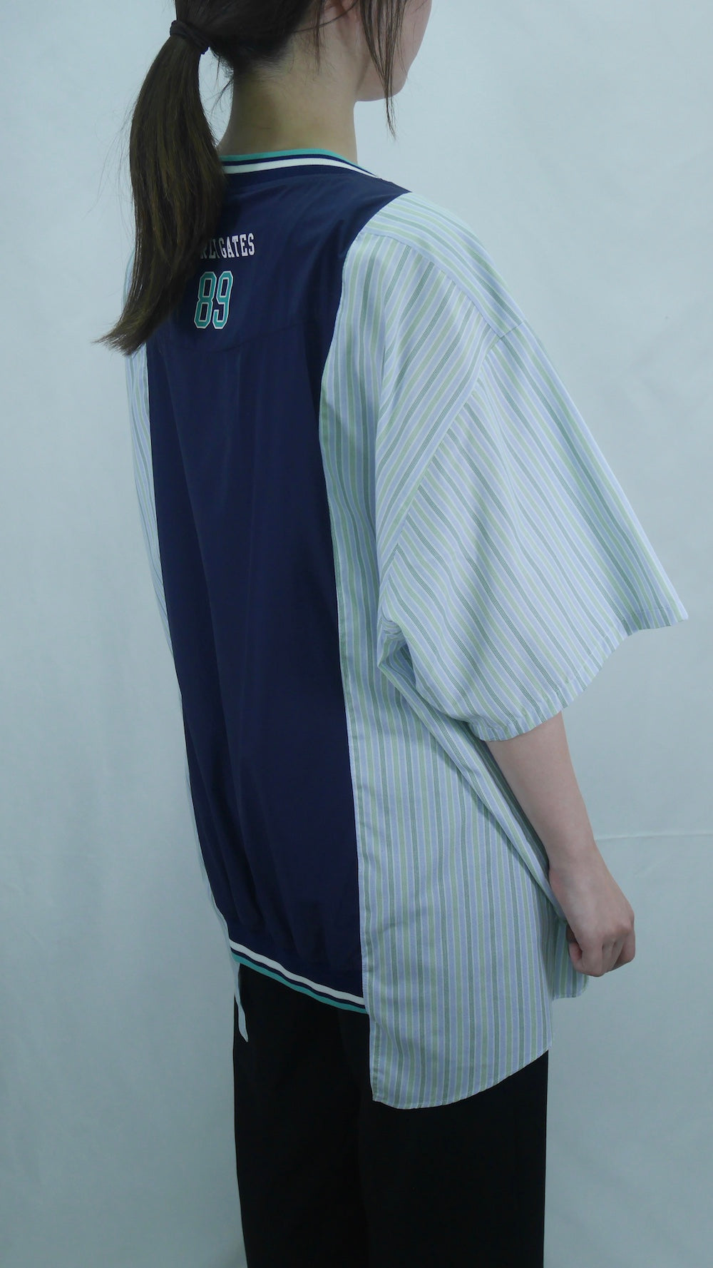 Remake Side-Switching Nylon T-Shirt