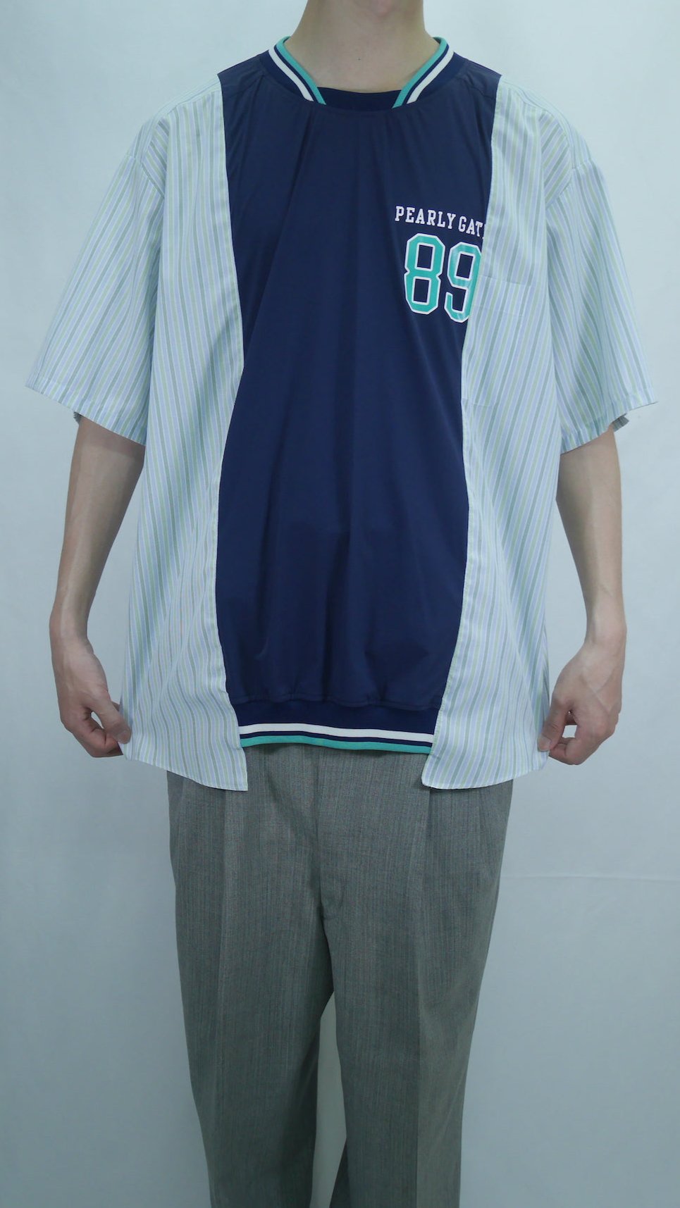 Remake Side-Switching Nylon T-Shirt