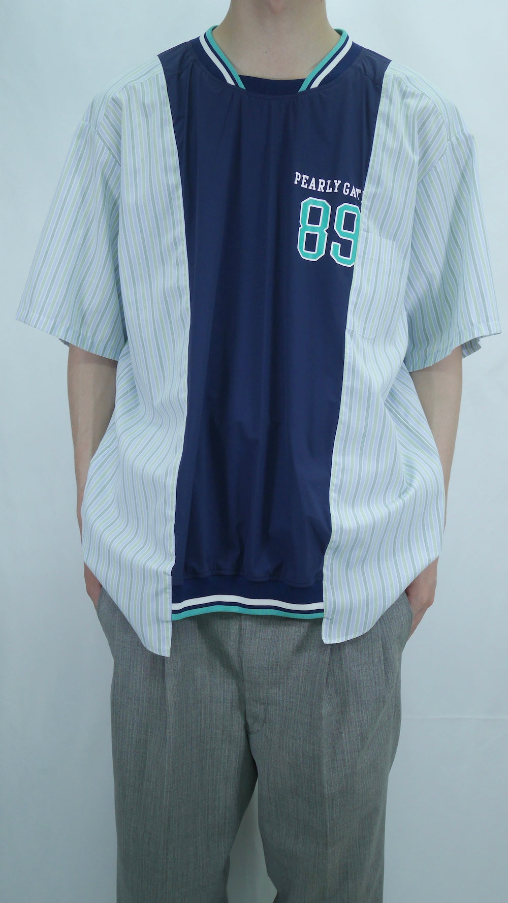 Remake Side-Switching Nylon T-Shirt