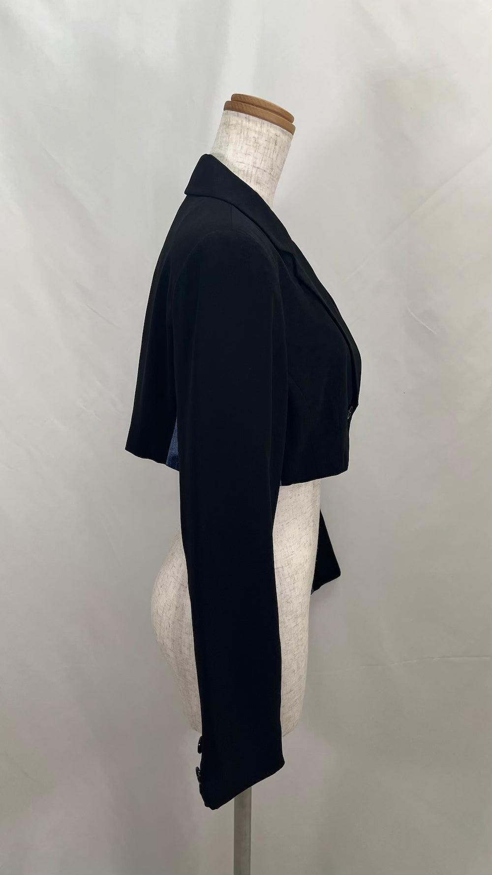 Remake Side Denim Short Length Tailored Jacket