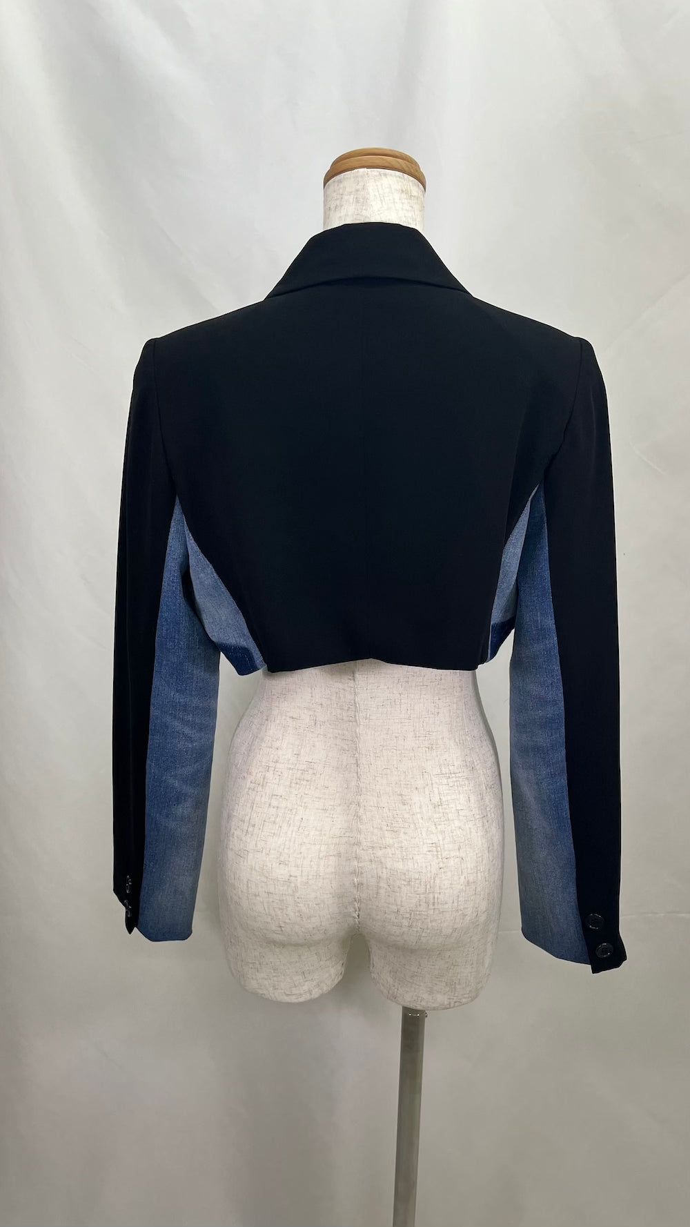 Remake Side Denim Short Length Tailored Jacket