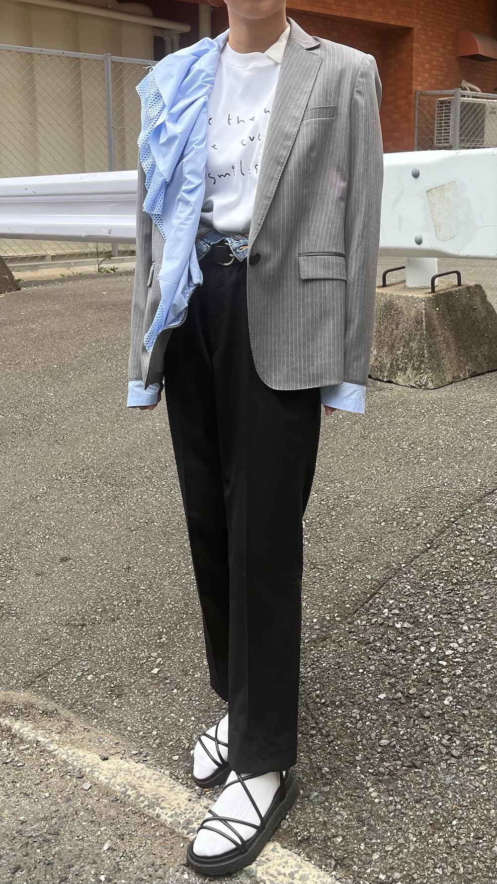 Remake Sleeve Flare Frill Tailored Jacket