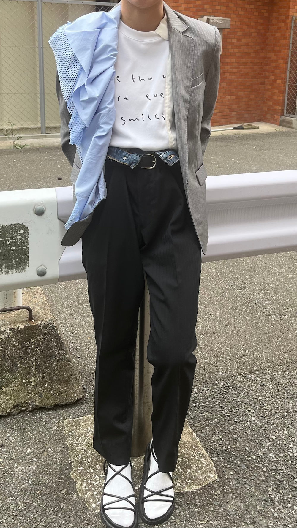 Remake Sleeve Flare Frill Tailored Jacket