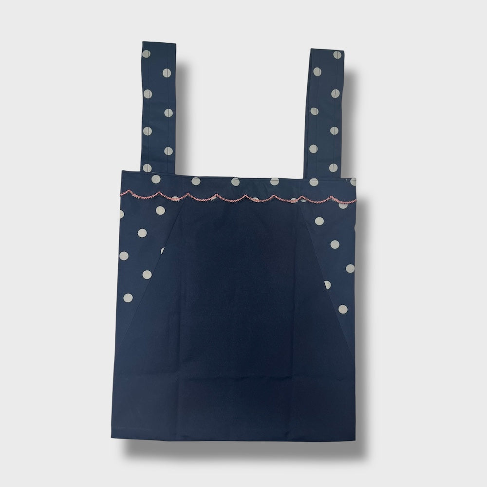 Remake Eco Bag Small,Navy Dot