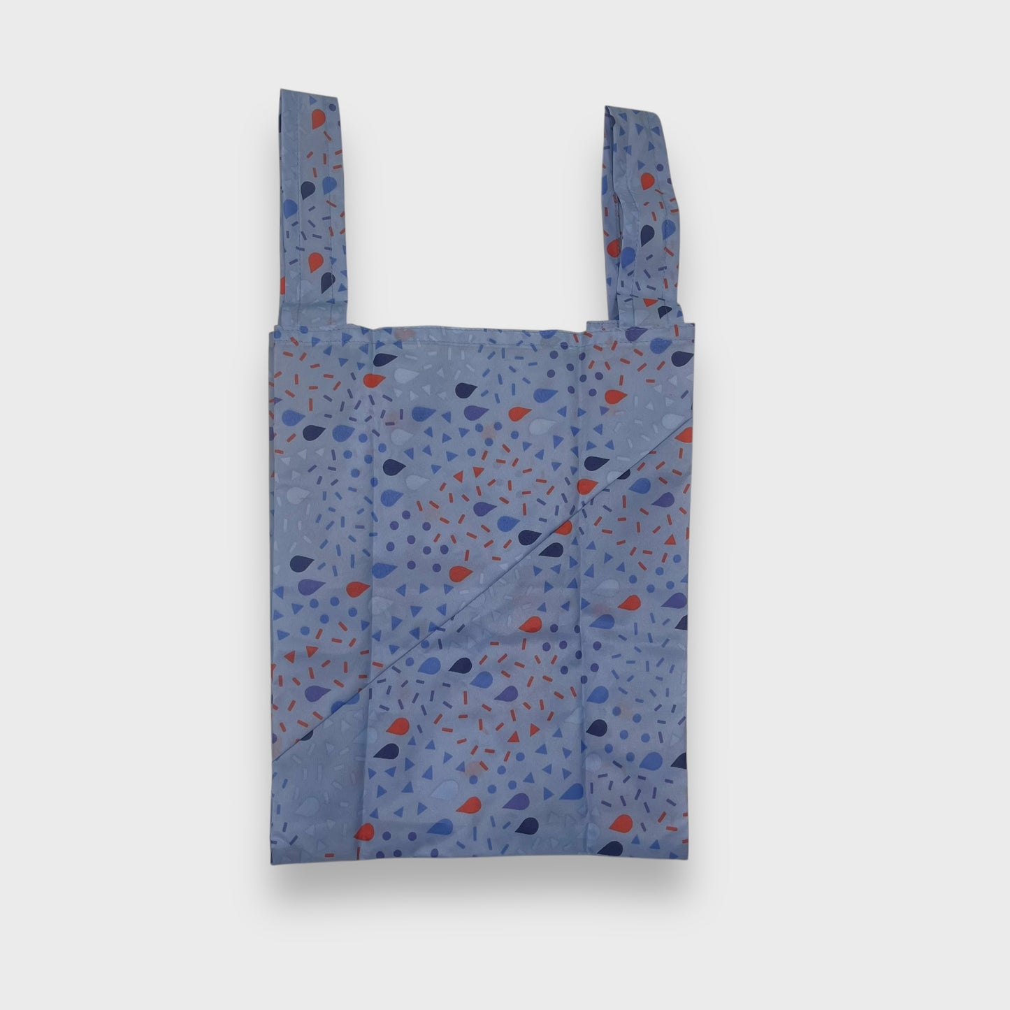 Remake Eco Bag Small, Blue Drop Pattern 42