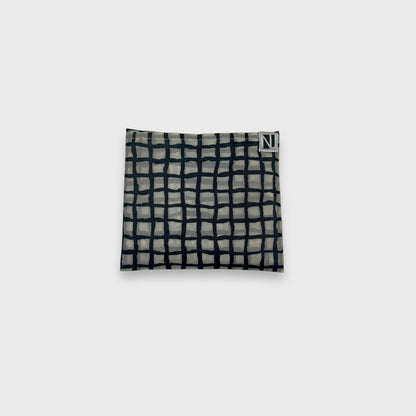 Remake Eco Bag Small, Gray Checkered Pattern 4