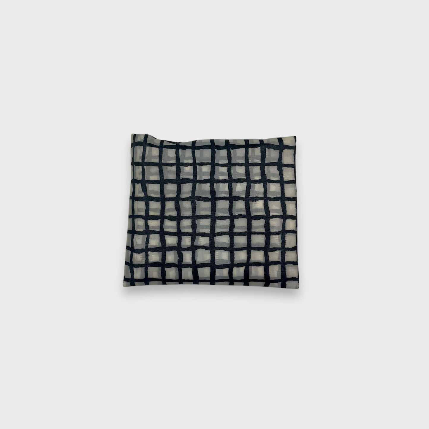 Remake Eco Bag Small, Gray Checkered Pattern 4