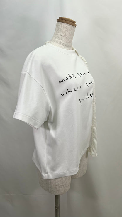 Remake Asymmetry Blouse Switching T-shirt