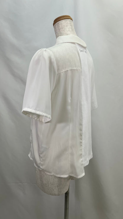 Remake Asymmetry Blouse Switching T-shirt