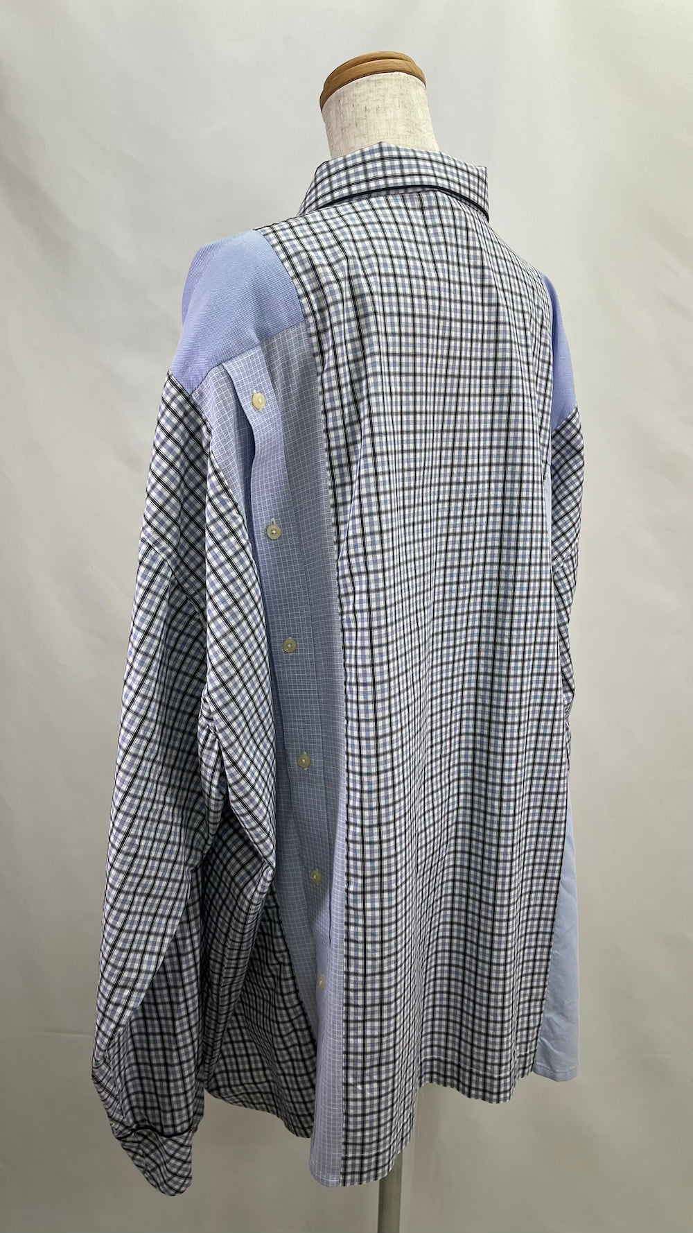 Remake Pajama Check Over Shirt