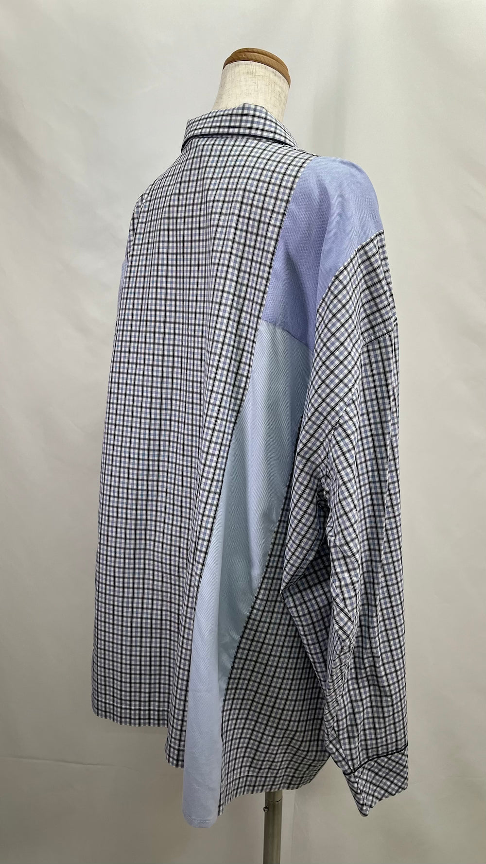 Remake Pajama Check Over Shirt