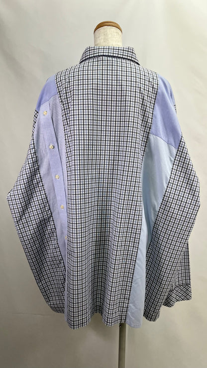 Remake Pajama Check Over Shirt