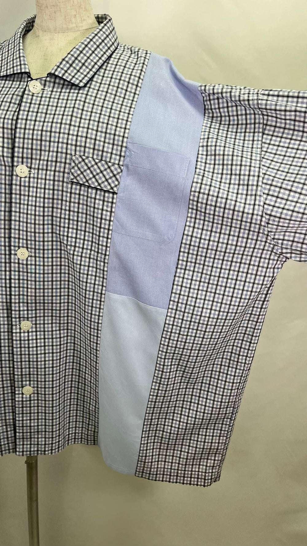 Remake Pajama Check Over Shirt