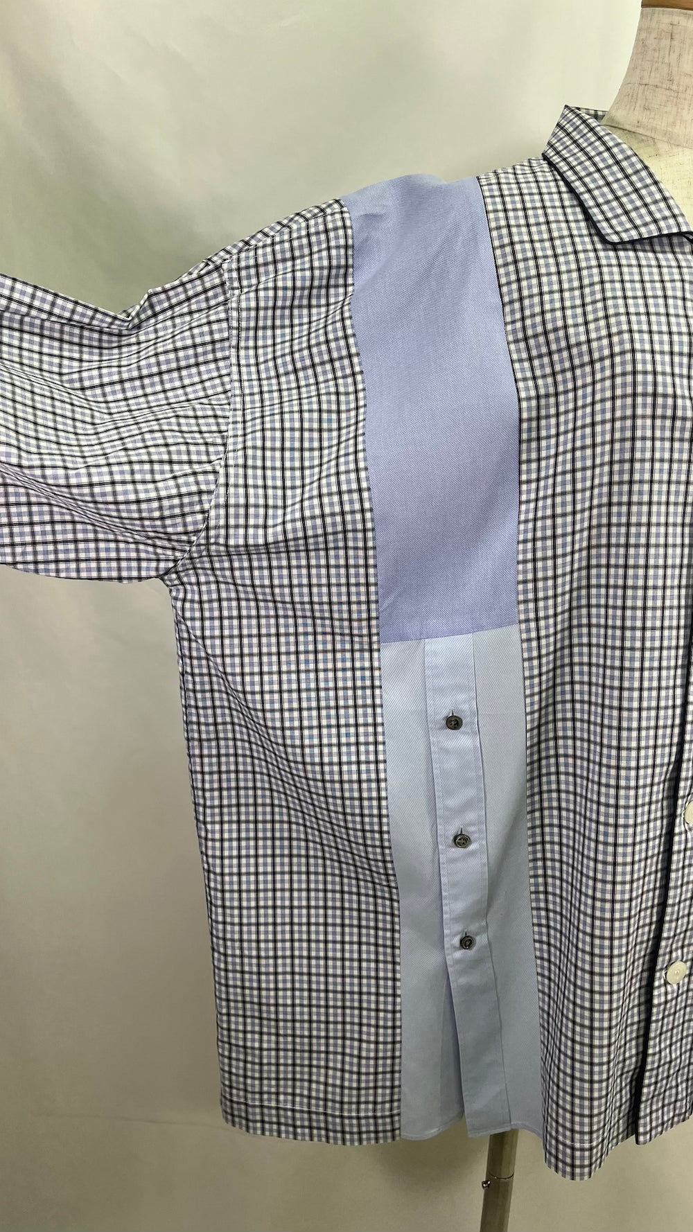 Remake Pajama Check Over Shirt