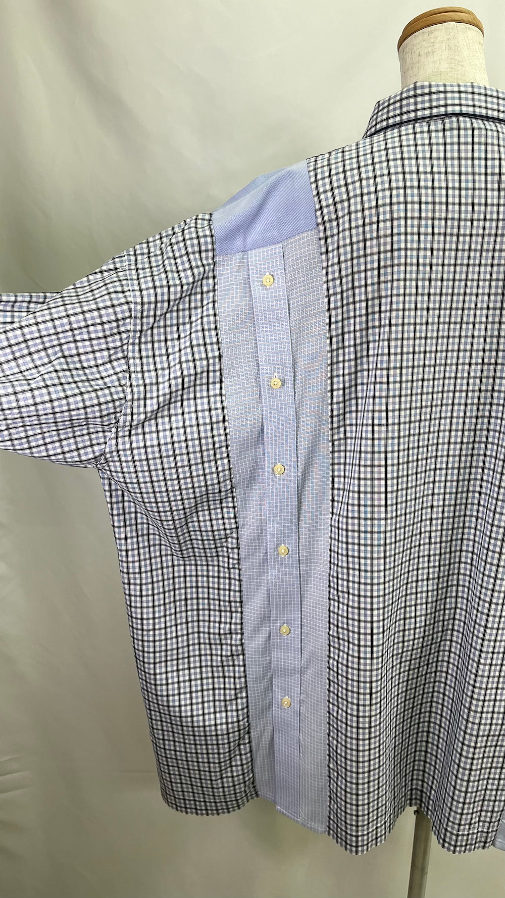 Remake Pajama Check Over Shirt