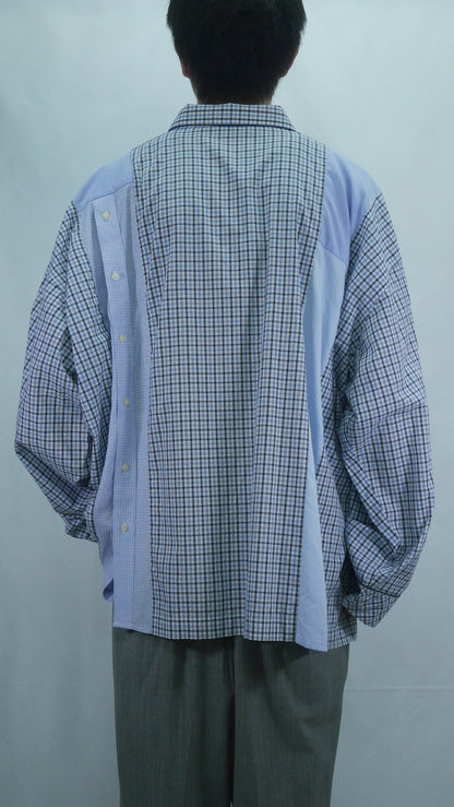 Remake Pajama Check Over Shirt