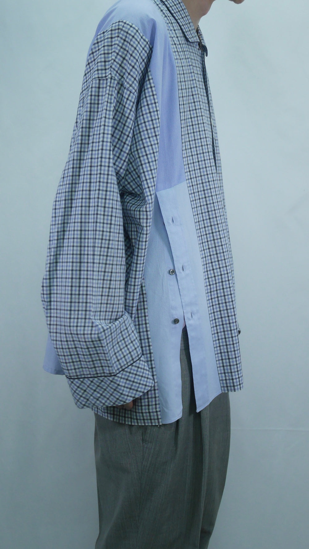 Remake Pajama Check Over Shirt