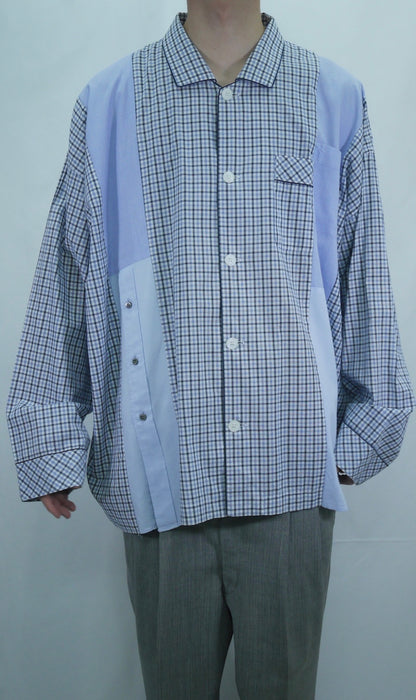 Remake Pajama Check Over Shirt