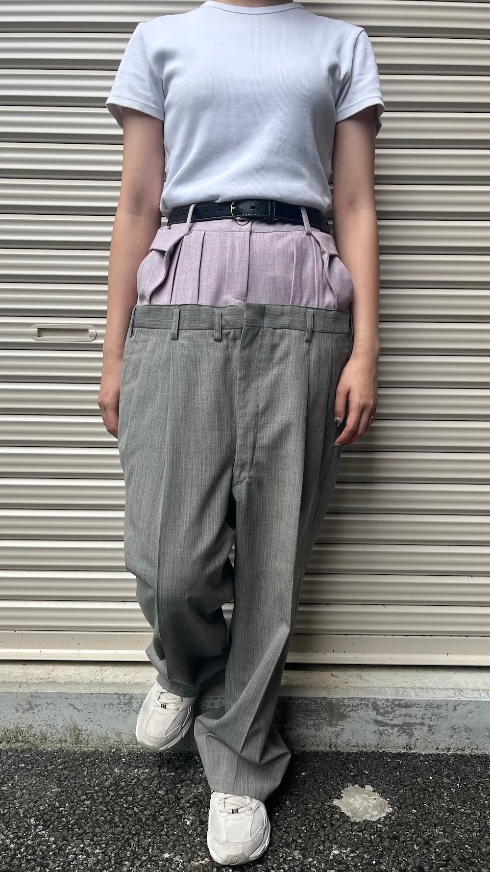 Remake Double Waist Slacks