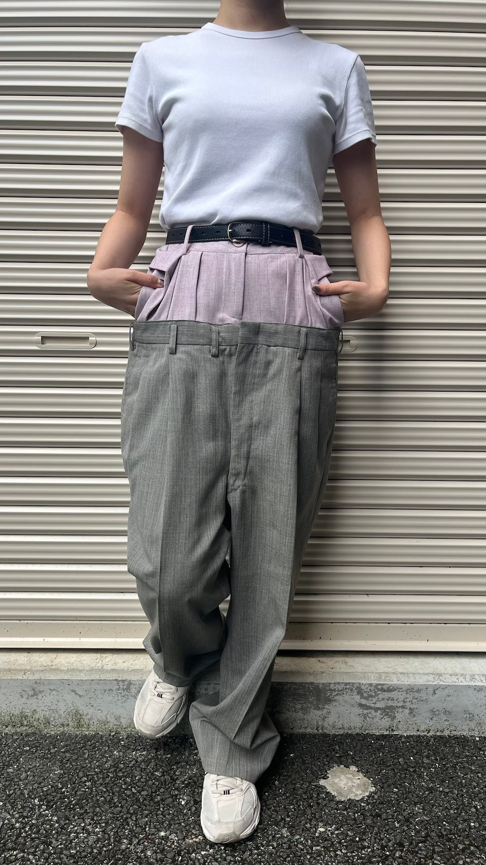 Remake Double Waist Slacks