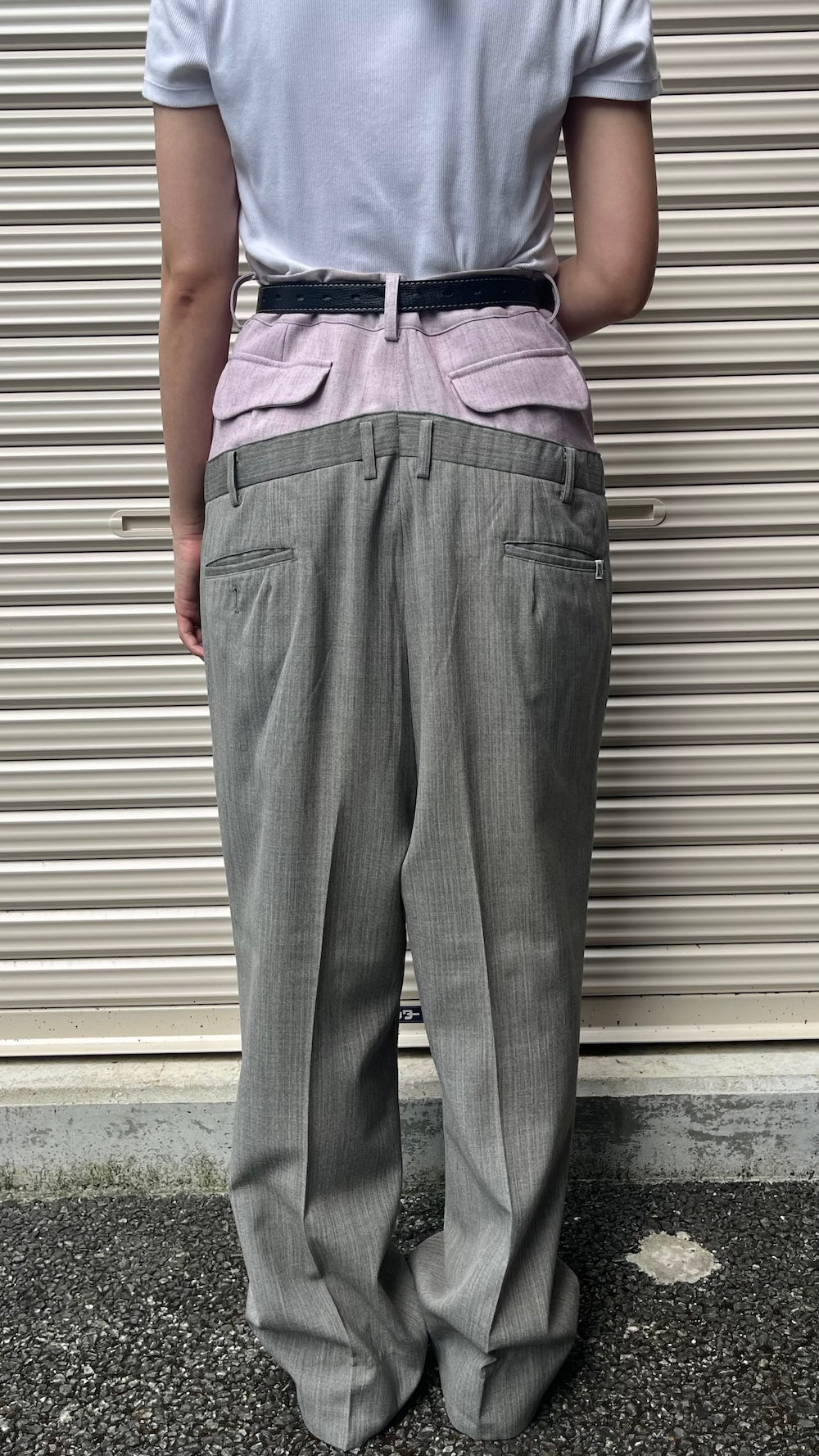 Remake Double Waist Slacks