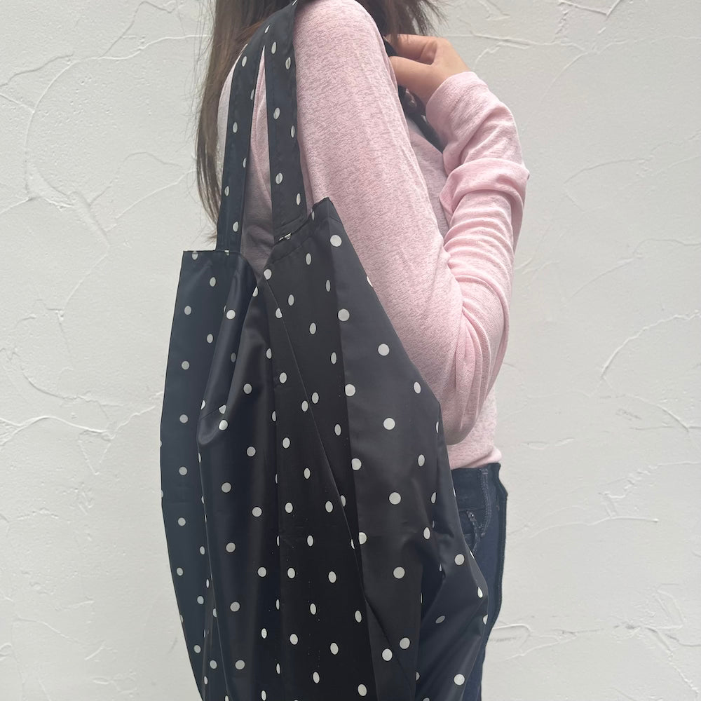 Remake Eco Bag Large,Black Dot