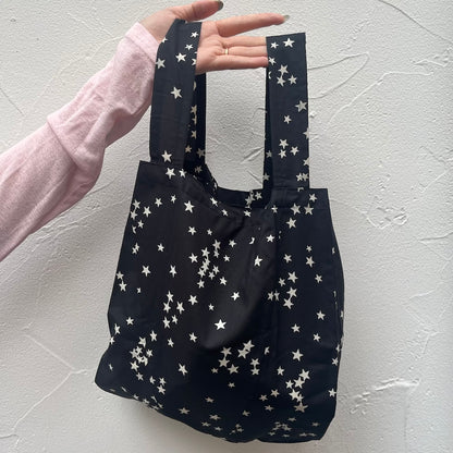 Remake Eco Bag Small,Black Star