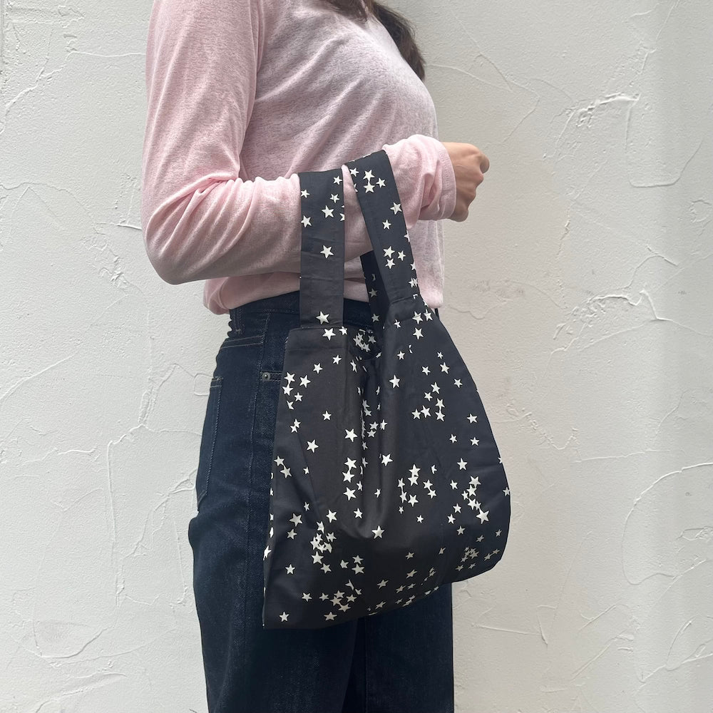 Remake Eco Bag Small,Black Star