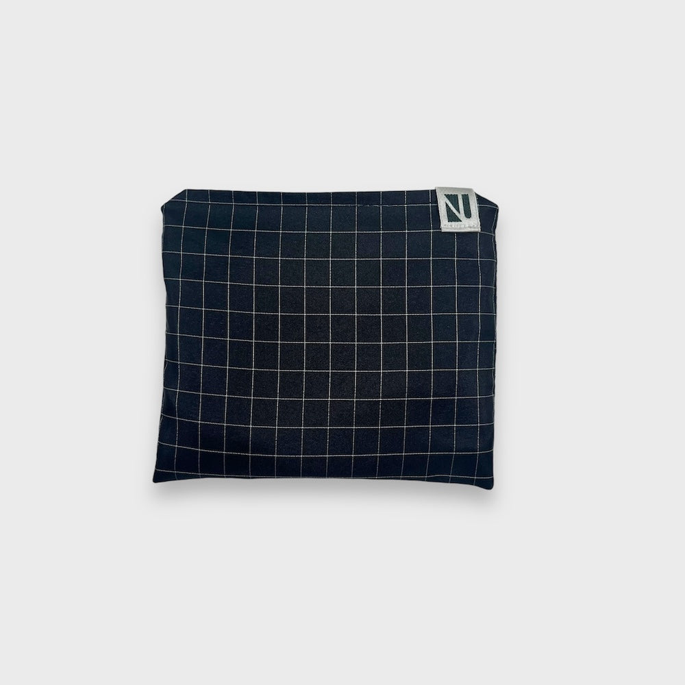 Remake Eco Bag Large,Black Graph Check