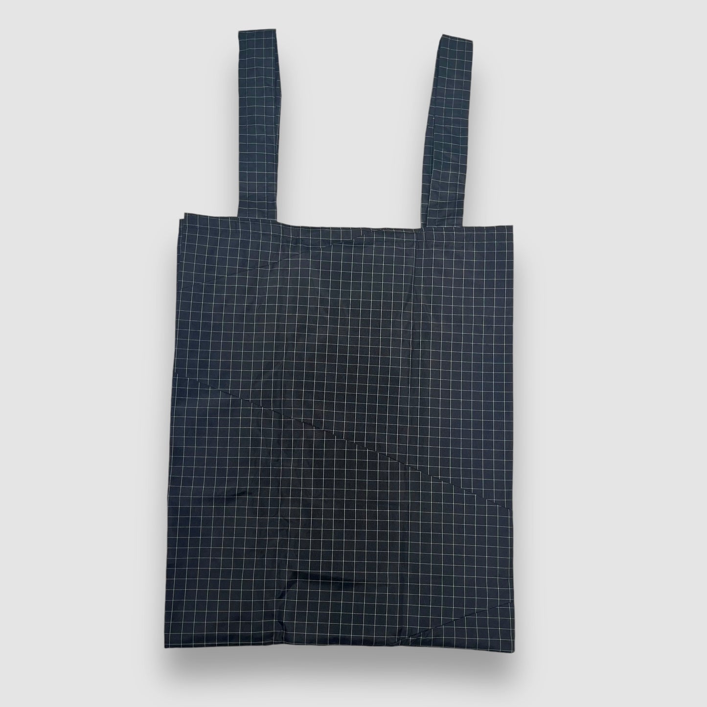 Remake Eco Bag Large,Black Graph Check