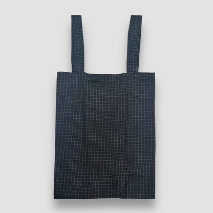 Remake Eco Bag Large,Black Graph Check