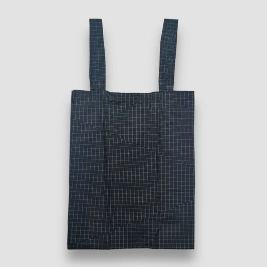 Remake Eco Bag Large,Black Graph Check