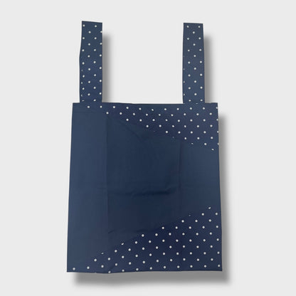 Remake Eco Bag Small,Navy Dot