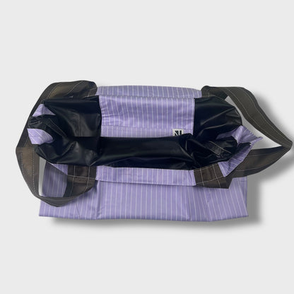 Remake Eco Bag Small,Purple Stripe