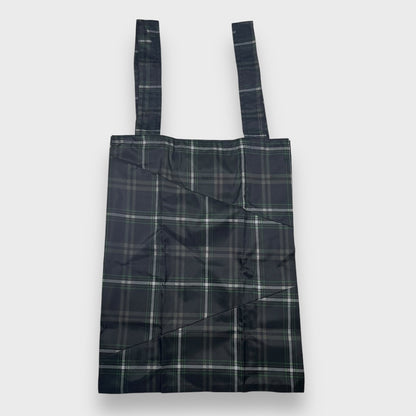 Remake Eco Bag Large,Black Tartan 64