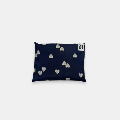 Remake Eco Bag Small,Navy Heart Design 51