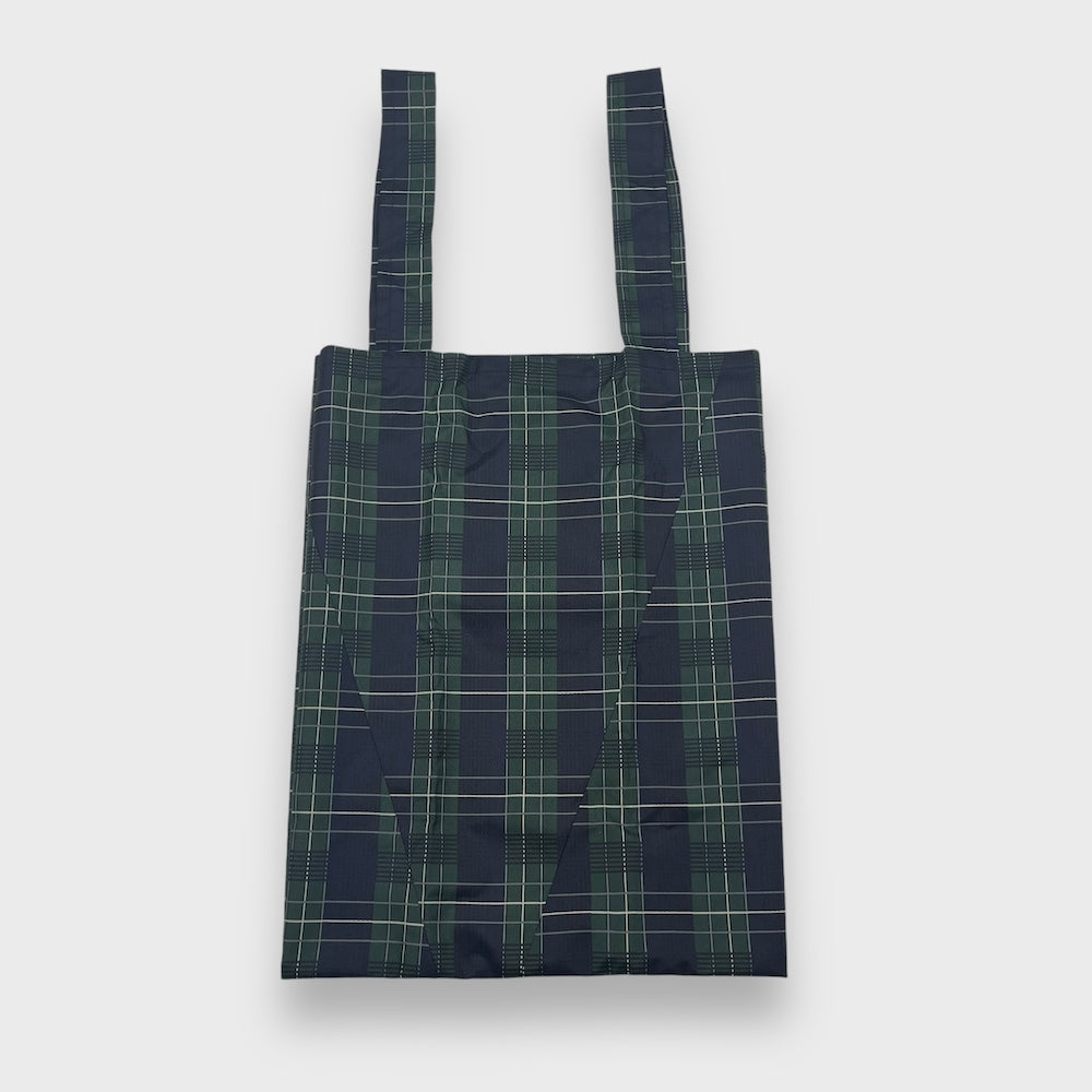 Remake Eco Bag Large,Navy Tartan Check 61