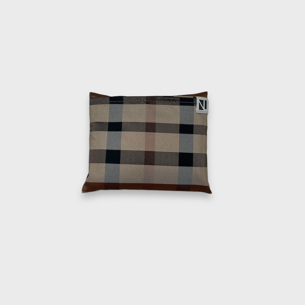 Remake Eco Bag Small,Beige Plaid 44