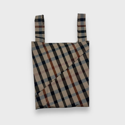 Remake Eco Bag Small,Beige Plaid 44