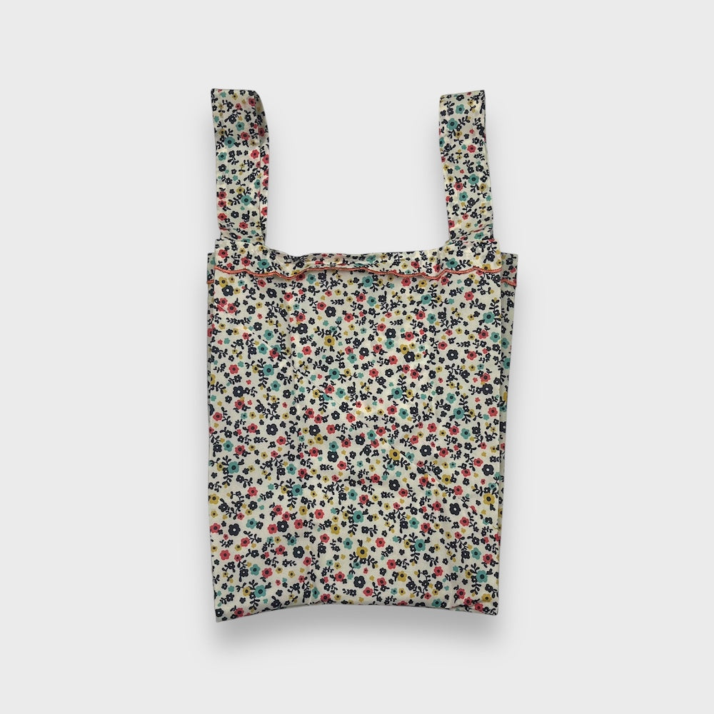 Remake Eco Bag Small,White Flower Garden 60